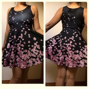 🌸 Falling Cherry Blossom Skater Dress 🌸